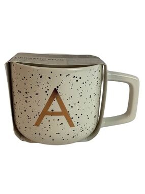 Thyme & Table Monogram "A" Ceramic Mug 13.5 fl oz